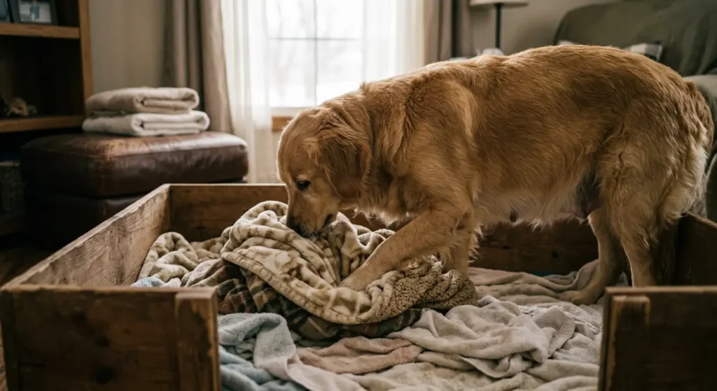 dog-nesting-behavior-before-labor-in-late-pregnancy